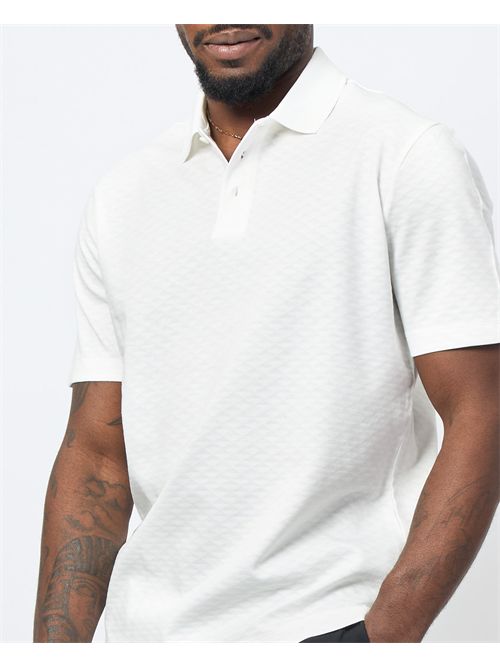 Armani Exchange men's polo with all-over embroidery ARMANI EXCHANGE | XM000729-AF13025U0009